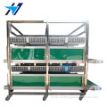 Double layer cooling conveyor